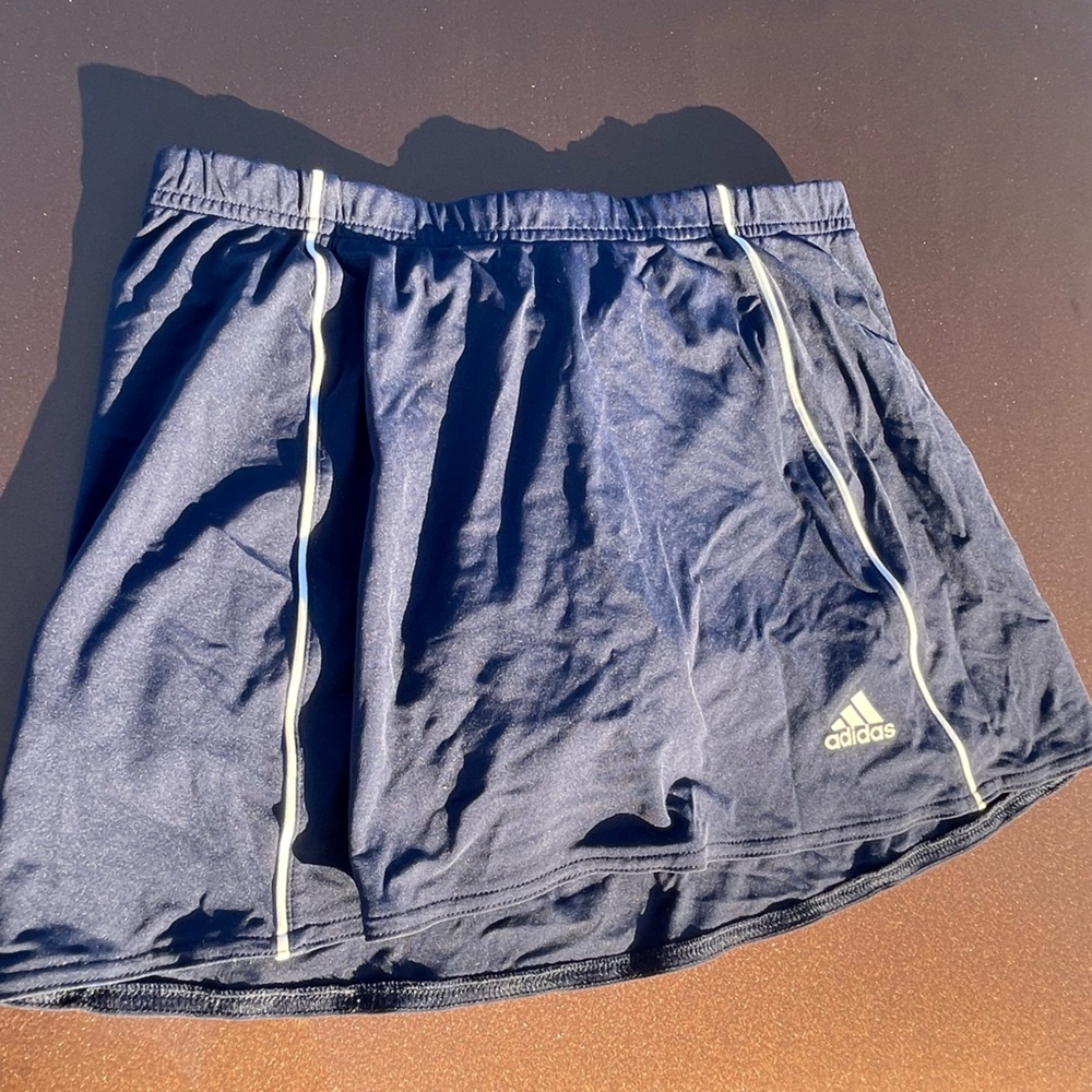 Adidas Navy Skirt with White Accents